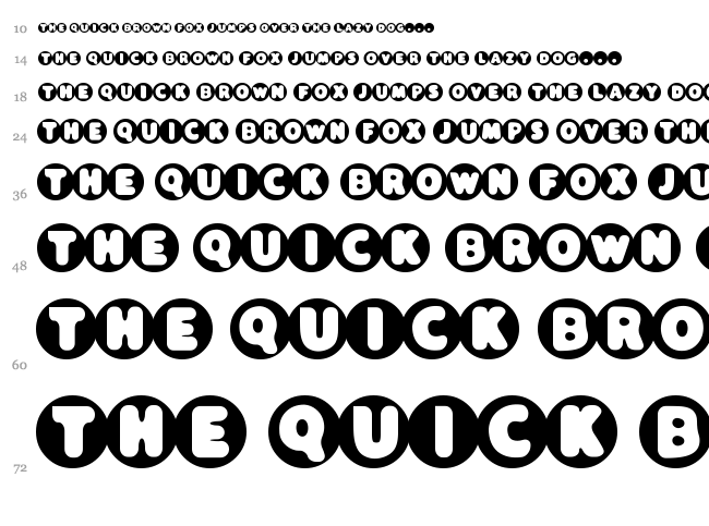 Black Hole font waterfall